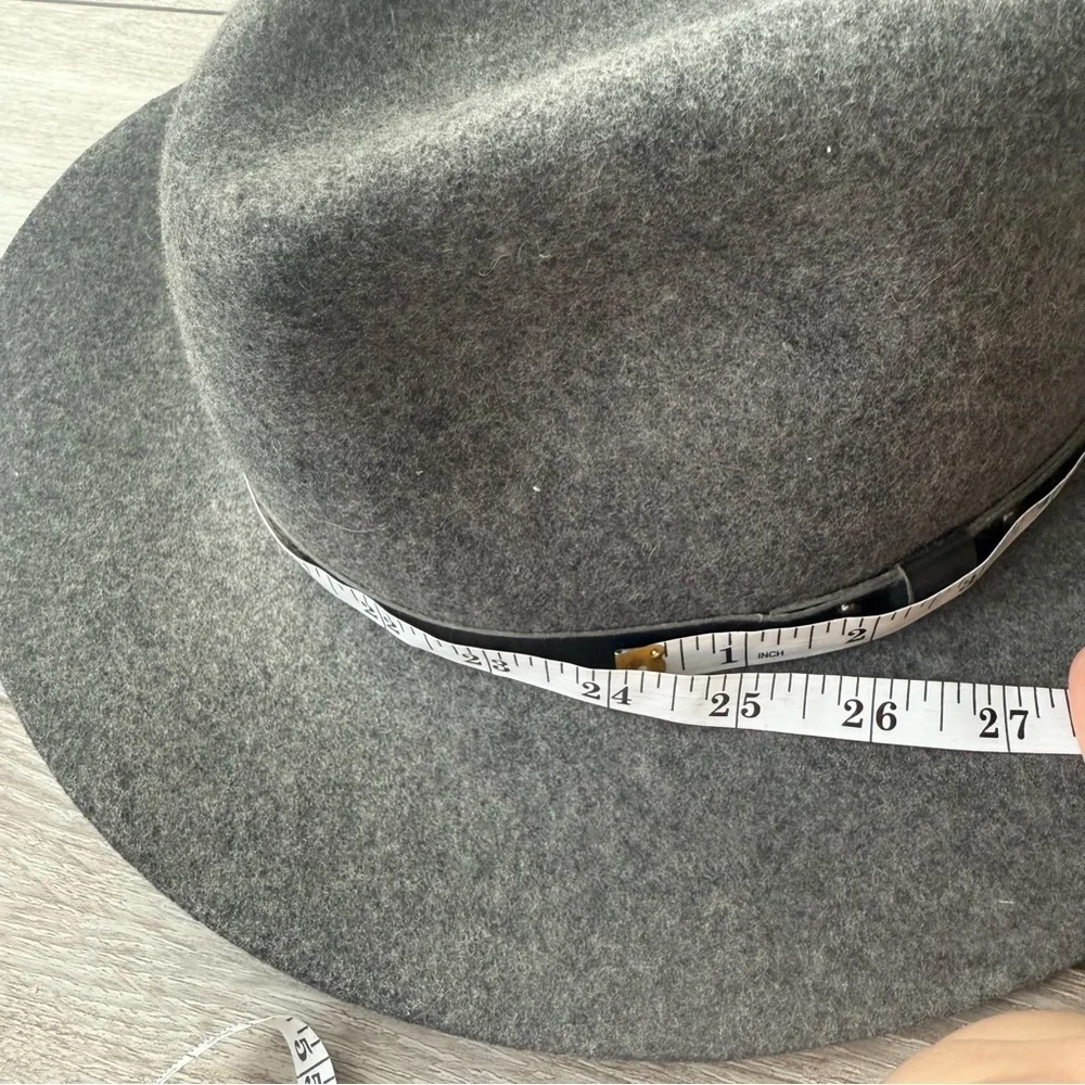 Kate Mee Pure Wool Grey Fedora Hat